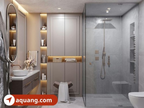 Kích thước phòng tắm đẹp tiêu chuẩn cần biết
