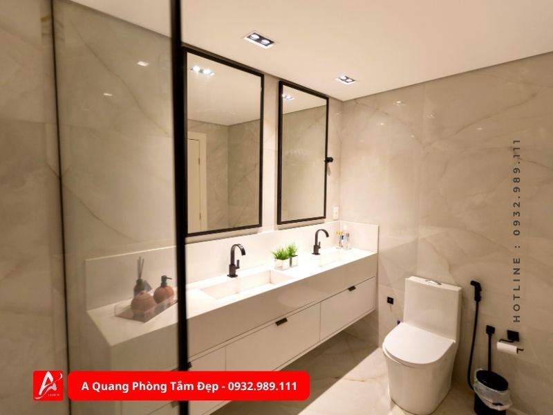 Bộ tủ chậu lavabo cho nhà phố đẹp
